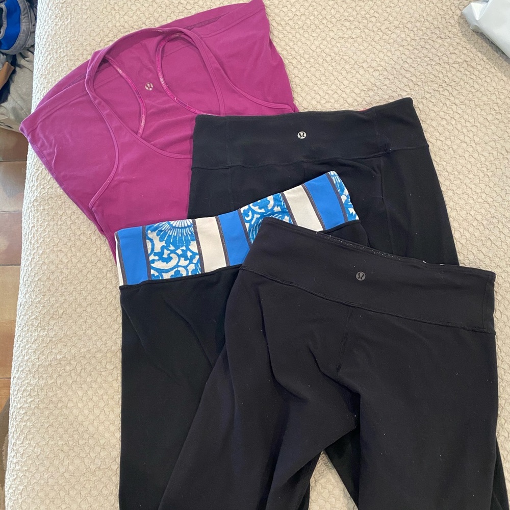 Very well loved/worn lulu bundle